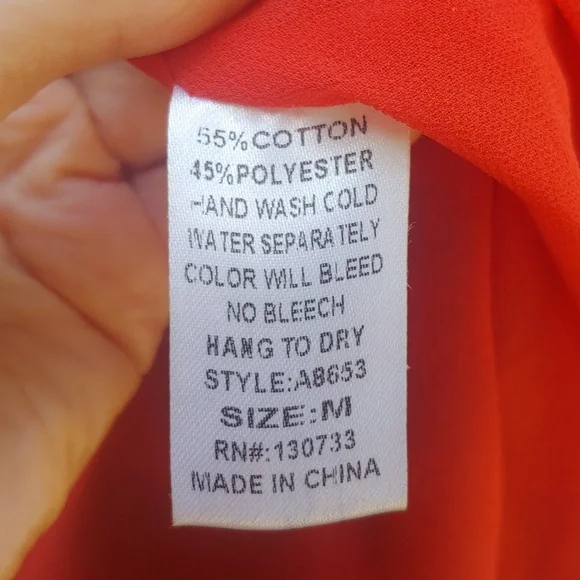 Umgee | Red Satiny Open Cardigan Blouse - Picture 8 of 12